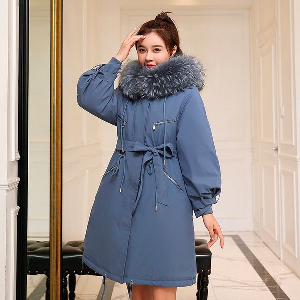 

quality cotton padded clothes ladies' temperament in winter 2020, Tan;black