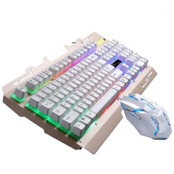 

keyboards 1pc keyboard mouse backlit led ergonomic gaming mechanical sets for computer1