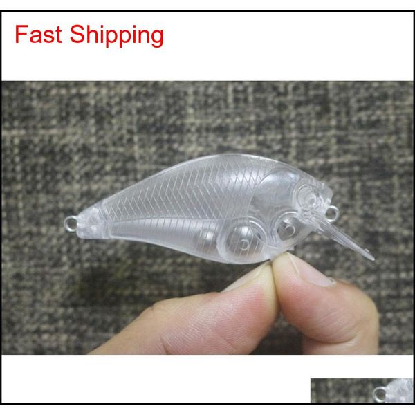 

shelt's 25 pcs unpainted fishing 1.5 square bill shallow diving blank lures crankb qylyca bdepack2001