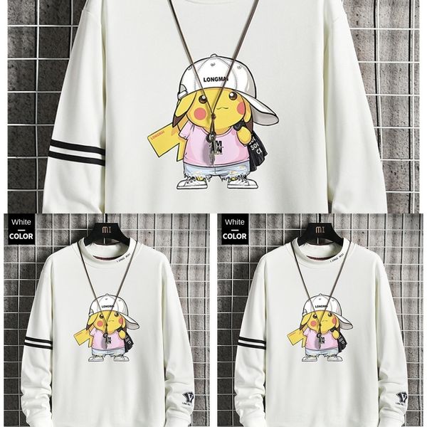 

b6qcy новой шеи мужчины 2020 crew весна подростков осень футболку sweatersweater свитер свободный длинный рукав футболки для и и studentsaut, Black