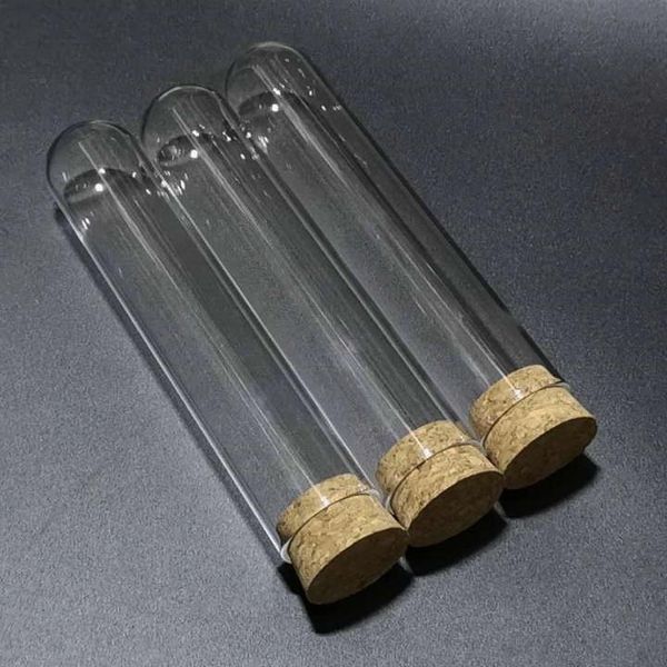 

5pcs/lot 30x150mm transparent glass round bottom test tubes with cork ser for school/laboratory glassware q bbymow