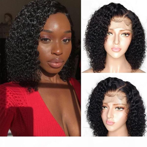 

fureya hair full lace human hair wigs for black women brazilian curly wig with baby, Black;brown