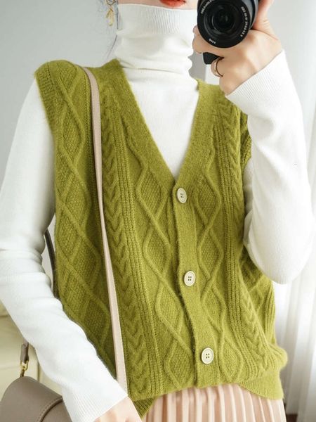 

wool 2021 spring new women's v-neck diamond buckle loose sleevels cardigan sweater vt, Black;white