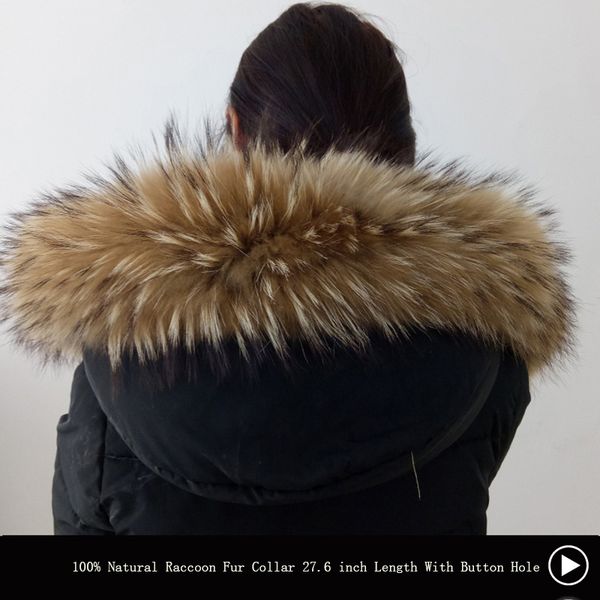 

winter real raccoon fur collar 100% натуральный енот меховой шарф 70см моды пальто свитера шарфы воротник шеи cap с помощью кнопки отверстие, Blue;gray