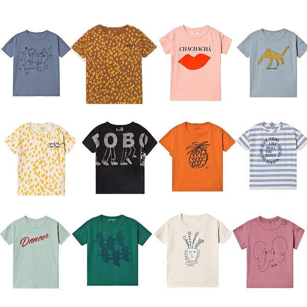 

kids t shirts 2020 bc brand new fashion baby girls dance print t shirt tees cotton children clothes toddlers boys clothing y200704, Blue