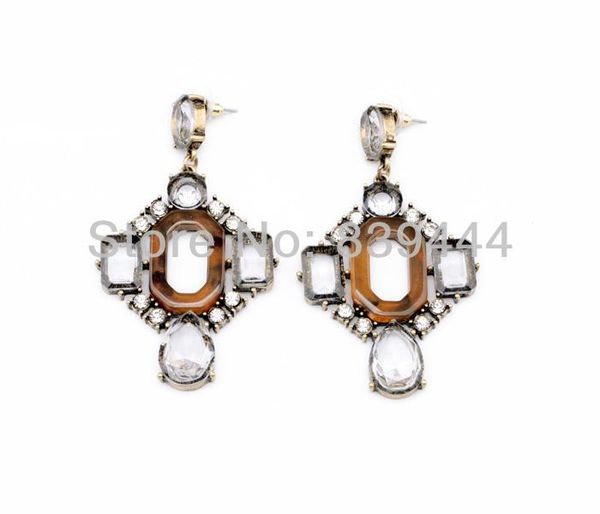 

dangle & chandelier fashion vintage crystal factory price earrings, Silver