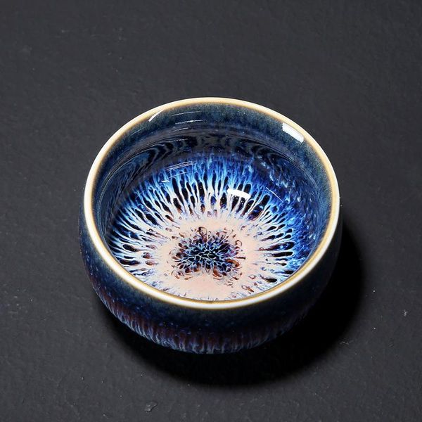 

new products kiln change ceramic large master cup jingdezhen tianmu glaze jianye kungfu teacup teastick personality teacup bbygmt