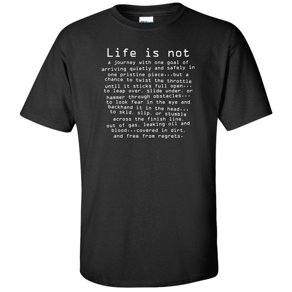 

sport 2019 short sleeve cotton man clothing life is not dirt biker off road atv quad riding inspirational motocross t-shirts t shirts