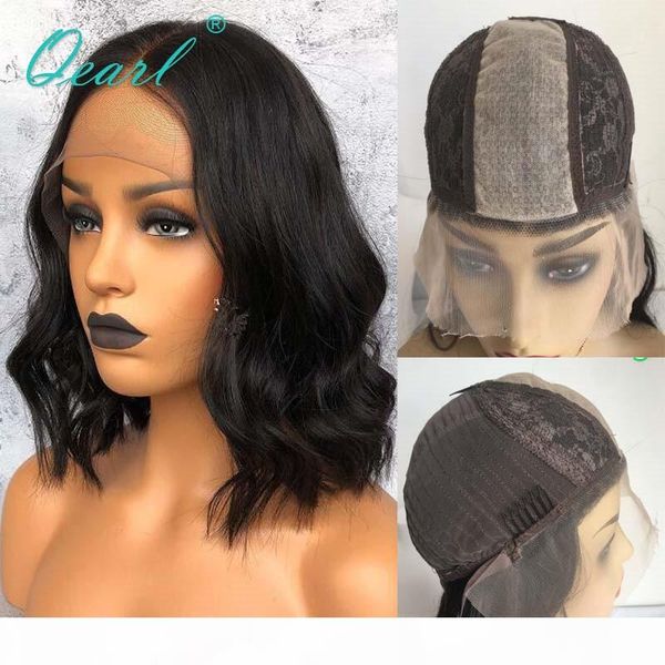

natural wave human hair lace wig 2x5 silk wigs fake scalp peruvian remy hair long middle part 150% qearl, Black;brown