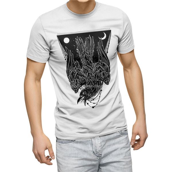 

dark crow horror bird evil emo gothic punk hipster man mens street male brand summer hoodie designers t shirts sweatshirt