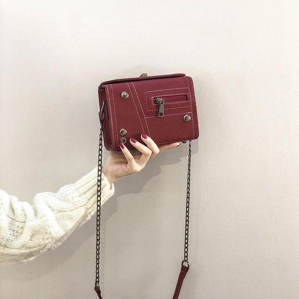 

ретро сумка женщин замша 2020 нубук кожа класса люкс дизайнер скраб мессенджер плече сумка моды небольшой площади кроссбоди мешок