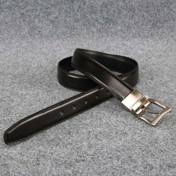 

japanese single men's black suit formal leather business pants belt, Black;brown