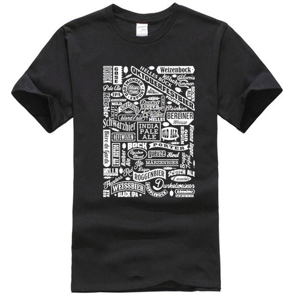 

100% cotton round neck printed t-shirt craft beer types t-shirt drink lover typography sport hooded sweatshirt hoodie