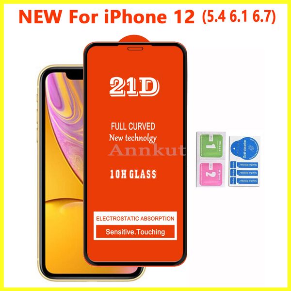 

full cover protector,21d full cover tempered glass screen protector for iphone 12 se 2020 iphone12 iphone 11 pro max xr xs 6 7 8