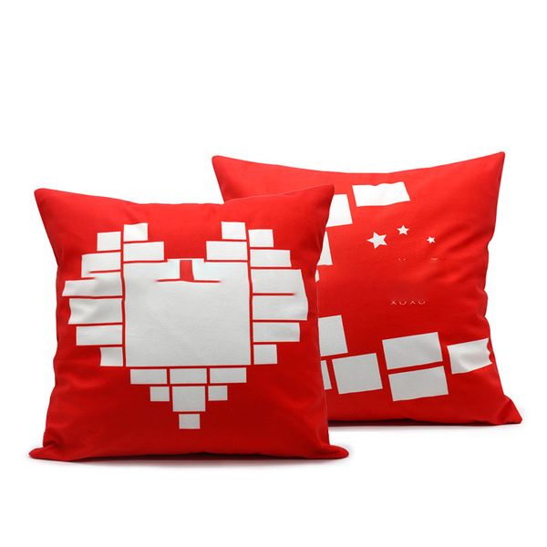

sublimation blank red pillowcase love heart household soft pillowcases moon star men women pillowslip fashion 8ex p2