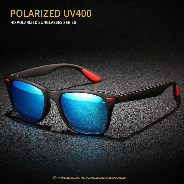 

booroot polarized sunglasses for men/women classic square sun glasses coated mirror eyewear uv400 unisex, White;black