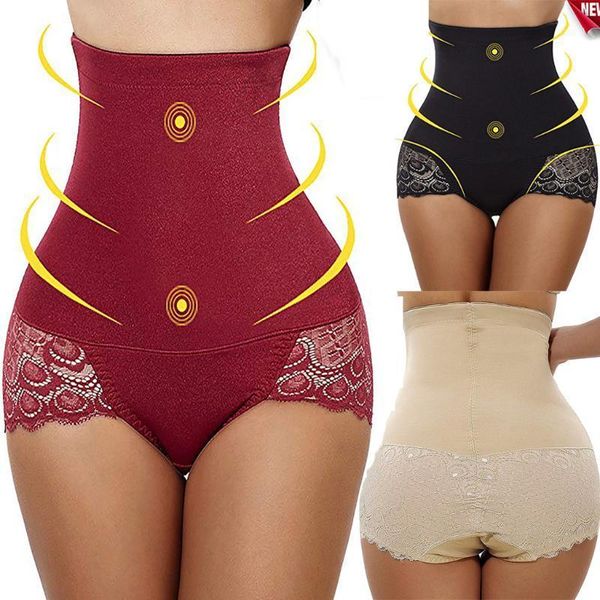 

gym clothing high waist control panties trainer shaper tummy hip bulifter body slimming underwear modeling strap briefs #d1, White;black
