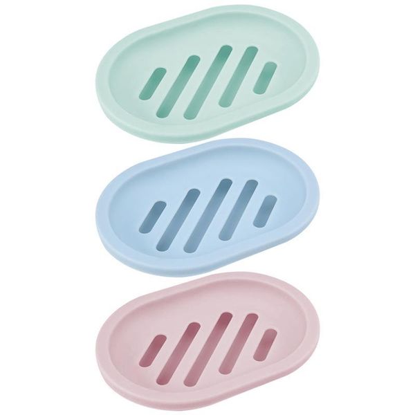 

portable rack drainer random case soap plastic color for home double 3pcs box layer qylkzv mywjqq