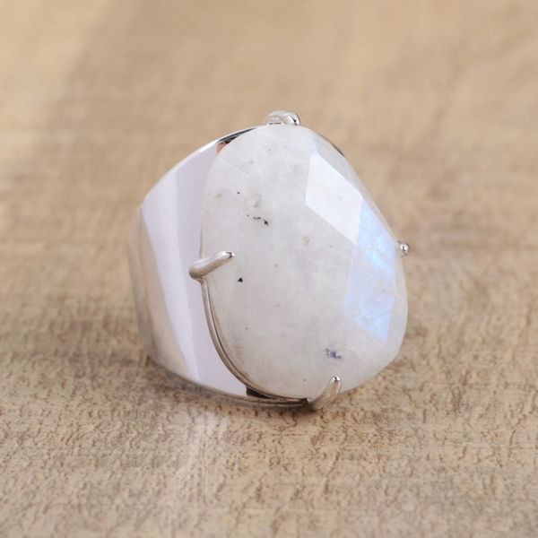 

natural gems wedding rings egg shape ite pink opal agates jewelry faceted gold rings turquoises women band rings zg0321 201110, Silver