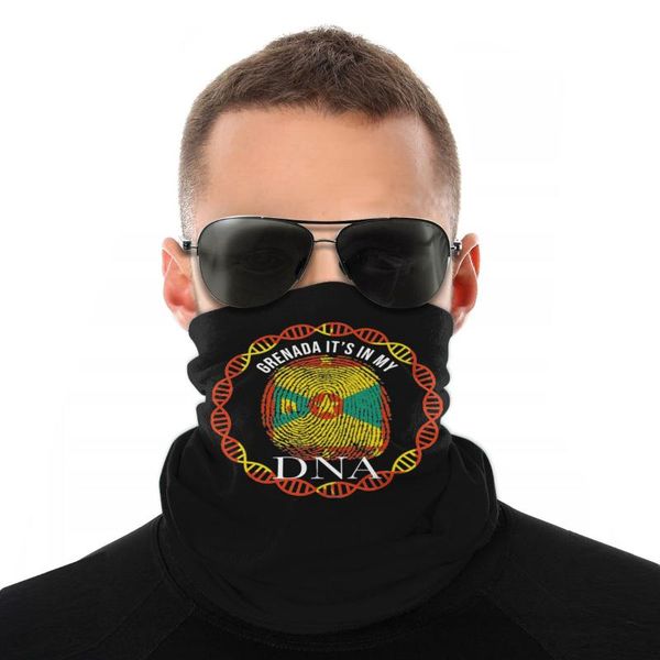 

scarves grenada its in my dna grenadan flag half face mask halloween tube scarf tubular bandanas protective headband outdoor, Blue;gray
