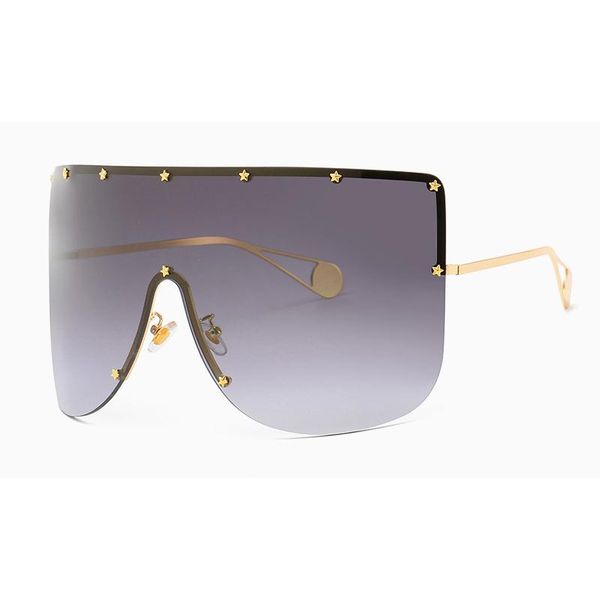 

eyewear peice protection color women oversized windproof uv400 vintage plastic material 5 shield lens 2050 one sunglasses offray jvccj, White;black