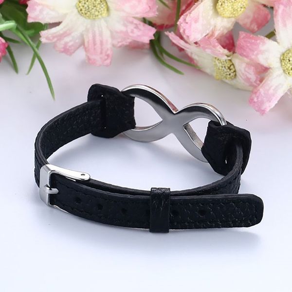 

adjustable infinity leather bracelet handmade cuff jewelry68llxo14 fashionoas3men's