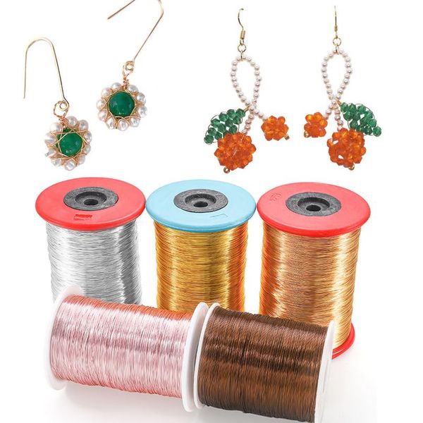 

1kg/roll 0.2-1mm not fade solid colorfast copper wire beadings cord cord string beading wire diy for jewelry making acc wmttpb, White;red