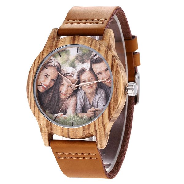 

wood gift wooden bamboo watch man personal gift p surface watch, Slivery;brown