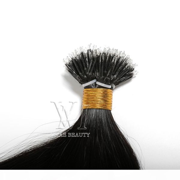 

vmae индийской человеческого remy девственница 1g в strand double drawn straight 100g natural black brown nano кольцо совет кератин pre скре