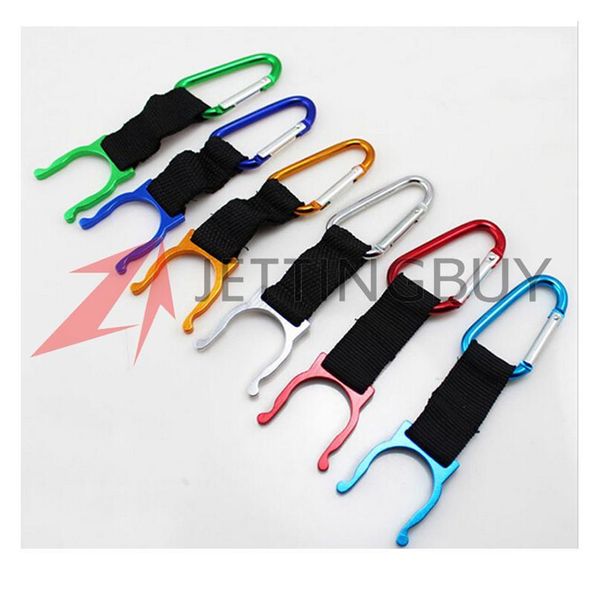 

1pc aluminum lock carabiner portable key chain hook clip camping equipment gear traveller slide lock water bottle buck jllqnk