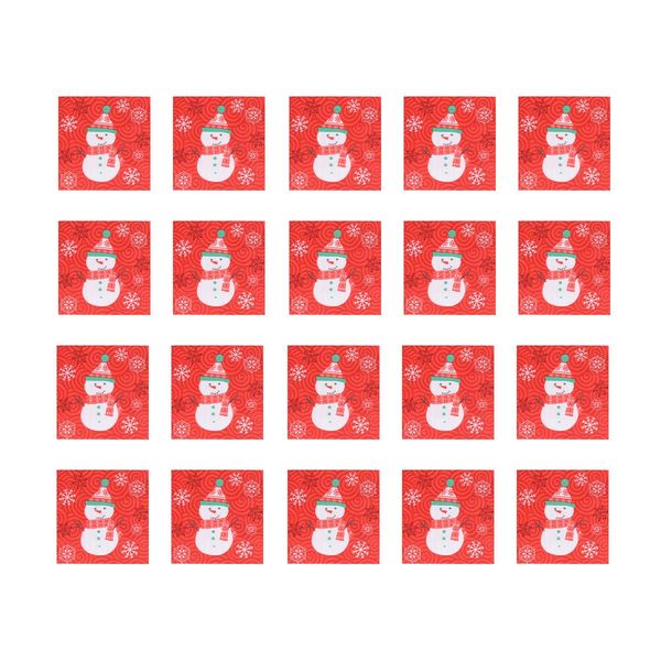 

20 50pcs 2020 christmas snowman printed napkins disposable tissue wood pulp dinner napkins birthday party supplies xmas favors wmtemg