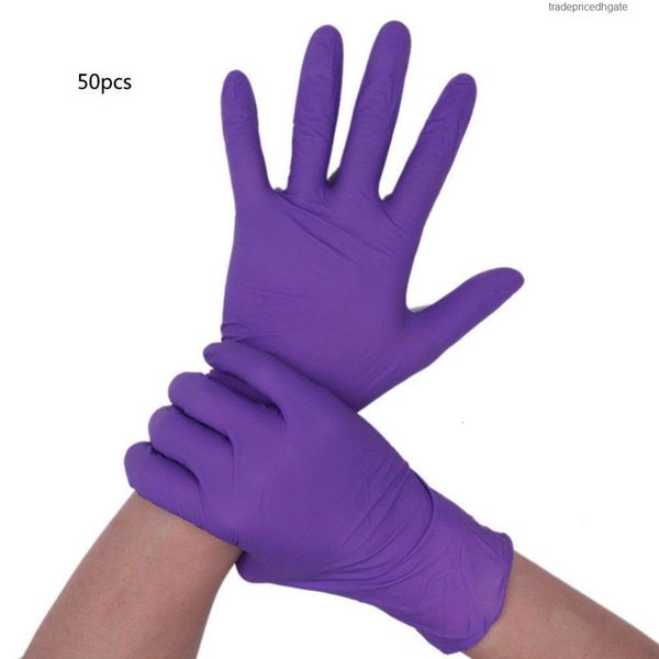 

for dishwashing/kitchen/work/rubber/garden nitrile disposable 50/100pcs gloves glove rubber left and right hand 2fsy8