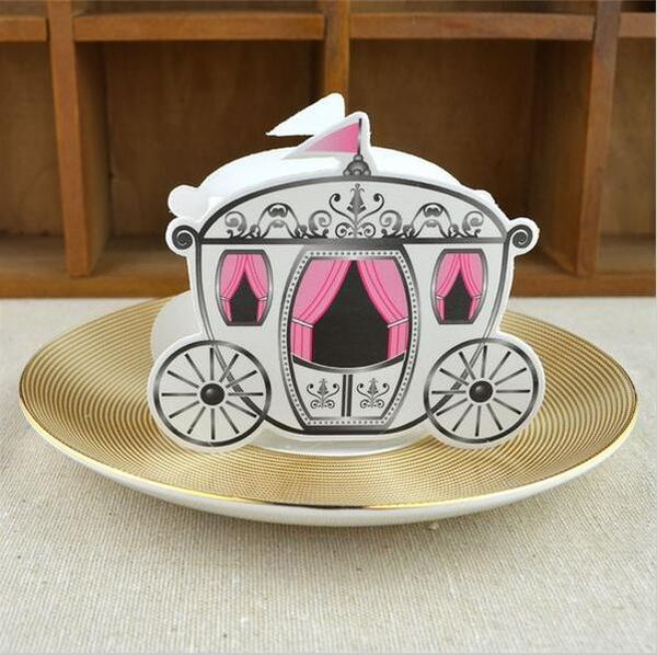 

500 pcs cinderella carriage pumpkin coach gift box wedding party invitations favors box candy gift box bbyysz lipper