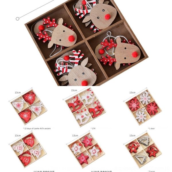 

pxilq штучных лоси аксессуар pentastar небольшого кулон елка деревянной снежинка орнамент подвеска 1f4ib