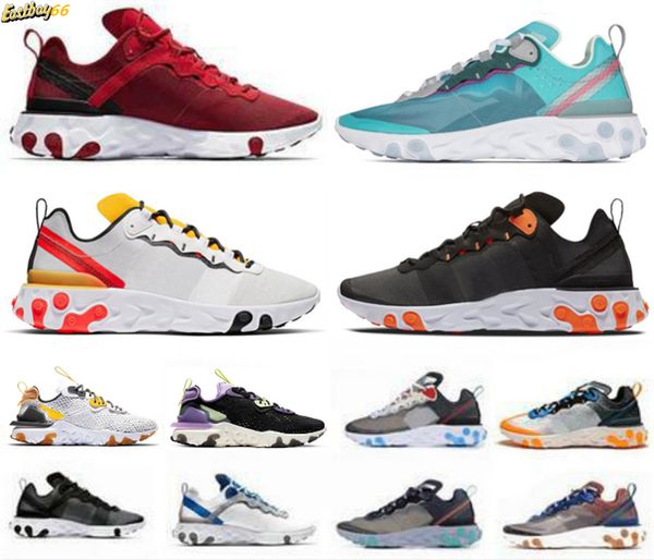 

дешевые новое качество реагировать элемент 55 87 тайные мужские кроссовки тройной черный белый красный парус антрацит вскользь тапки женщин