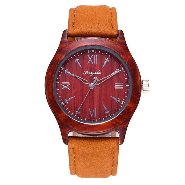 

belt sandalwood new simple men's wooden ebony watch y3or, Slivery;brown
