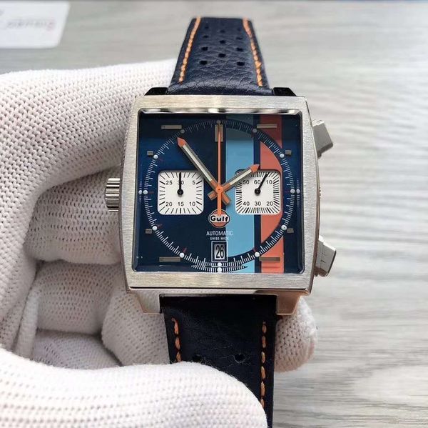 

2020 New high quatily 14 color Monaco 24 calibre 39 tag men's watch square quartz design popular CAW sports watch wrist watch