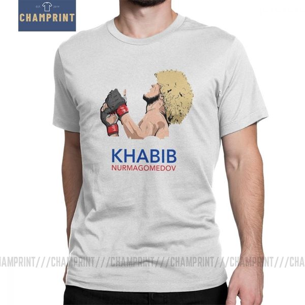 

khabib nurmagomedov the eagle dagestan russia short sleeve funny tees o neck pure plus size sport hooded sweatshirt hoodie men t shirt