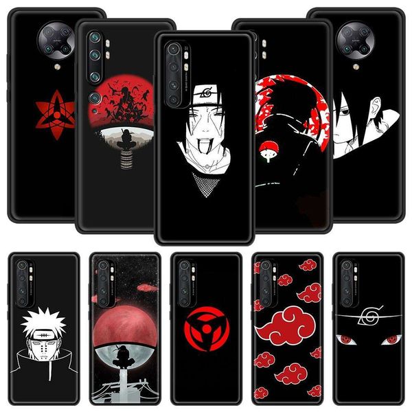 

3anime naruto uchiha mobile phone cover 11 bit x3 nfc f2 9t 10t pro 9 se 10 lite 5g note 10 cc9e black shellcf1