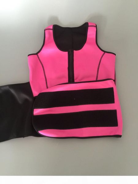 

неопрен сауна vest тела shaper для похудения талии тренер летняя тренировка форма износа регулируемый пояс корсета, Black;white