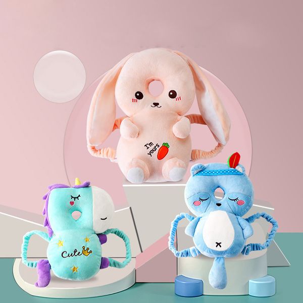 

new breathable headrest baby anti-fall toddler walk anti-collision pillow bee resistance cushion infant pillow cushion plush toy lj201014