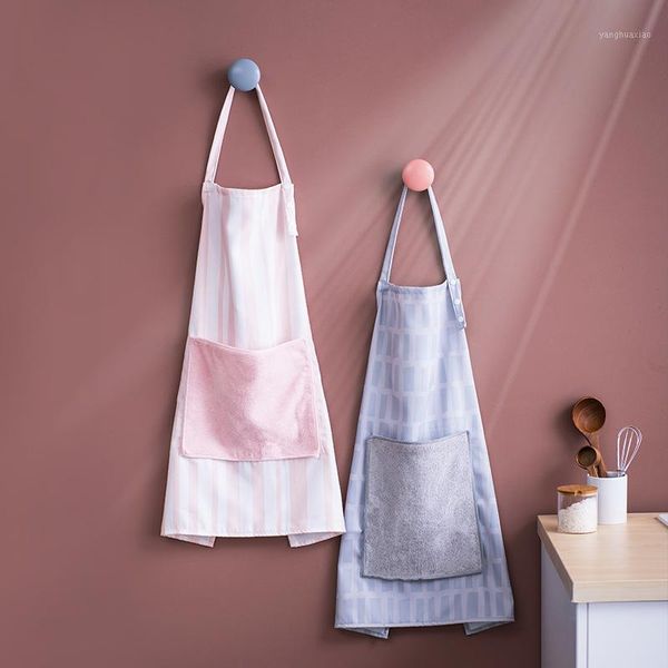 

aprons replaceable rag household restaurant cooking baking clean kitchen for women antifouling apron1
