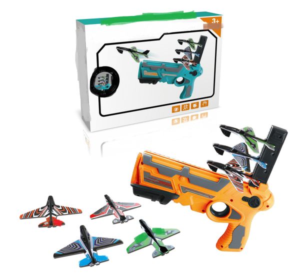 

children's toys outdoor foam airplane launching gun burst ejection burst glider
