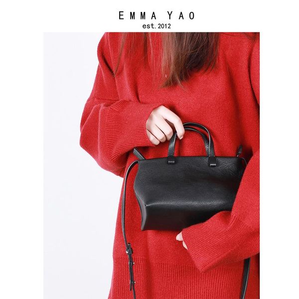 

emma yao women bag leather crossbody bag fashion korean tote brand shoulder bags