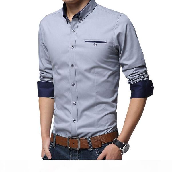 

januarysnow legible casual social formal shirt men long sleeve shirt business slim office shirt male cotton mens dress shirts white 4xl 5xl, White;black