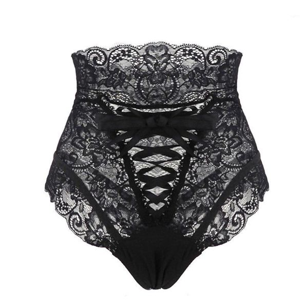 

women underwear triangular hip-up underwear hip enhancer shaper lace design high waist1, Black;pink