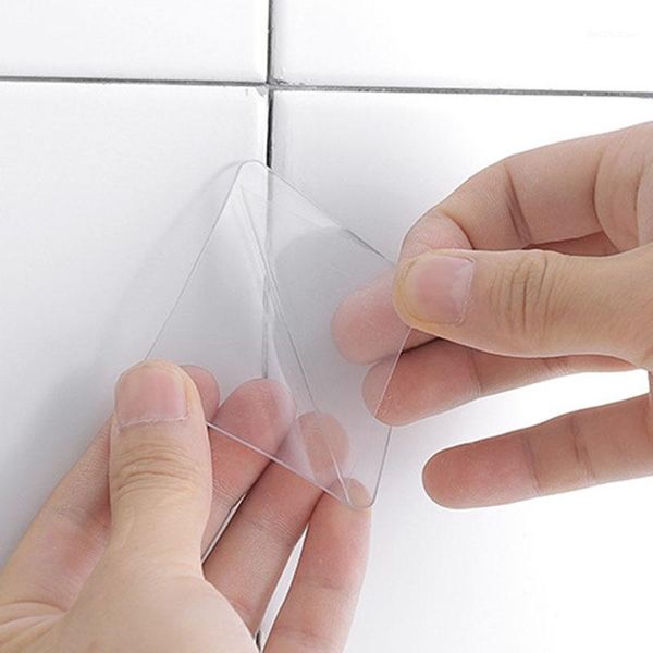 

hooks & rails 20pcs double-sided sticky pad magic anti-slip mat holder plastic suction cup auxiliary stickers without trace1
