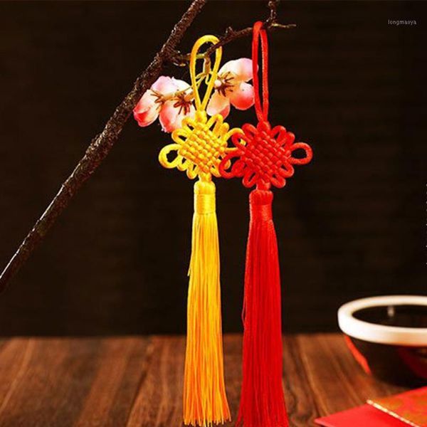 

2pcs jewelry making diy pendant mascot car ornaments exquisite home fringe chinese knot tassel hanging interior handwork gift1