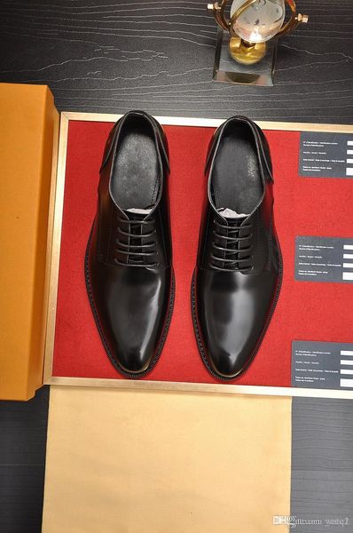 

sp plus size 45 leather formal shoes men oxfords fashion retro men's shoes elegant work footwear men dress shoes 33, Black