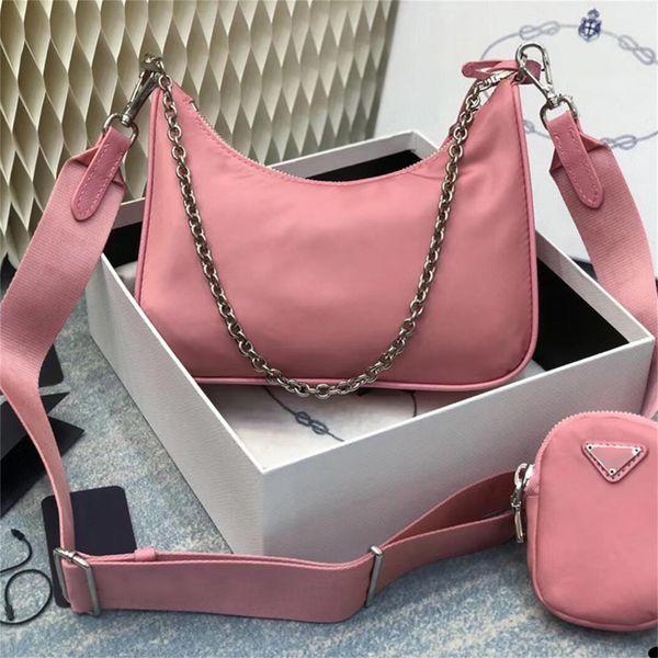 PRA HOBO 22 BAG IN DARK PINK RE-NYLON